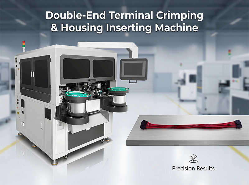 Mesin Crimping Terminal Dua Hujung & Memasukkan Perumahan JW-CK01