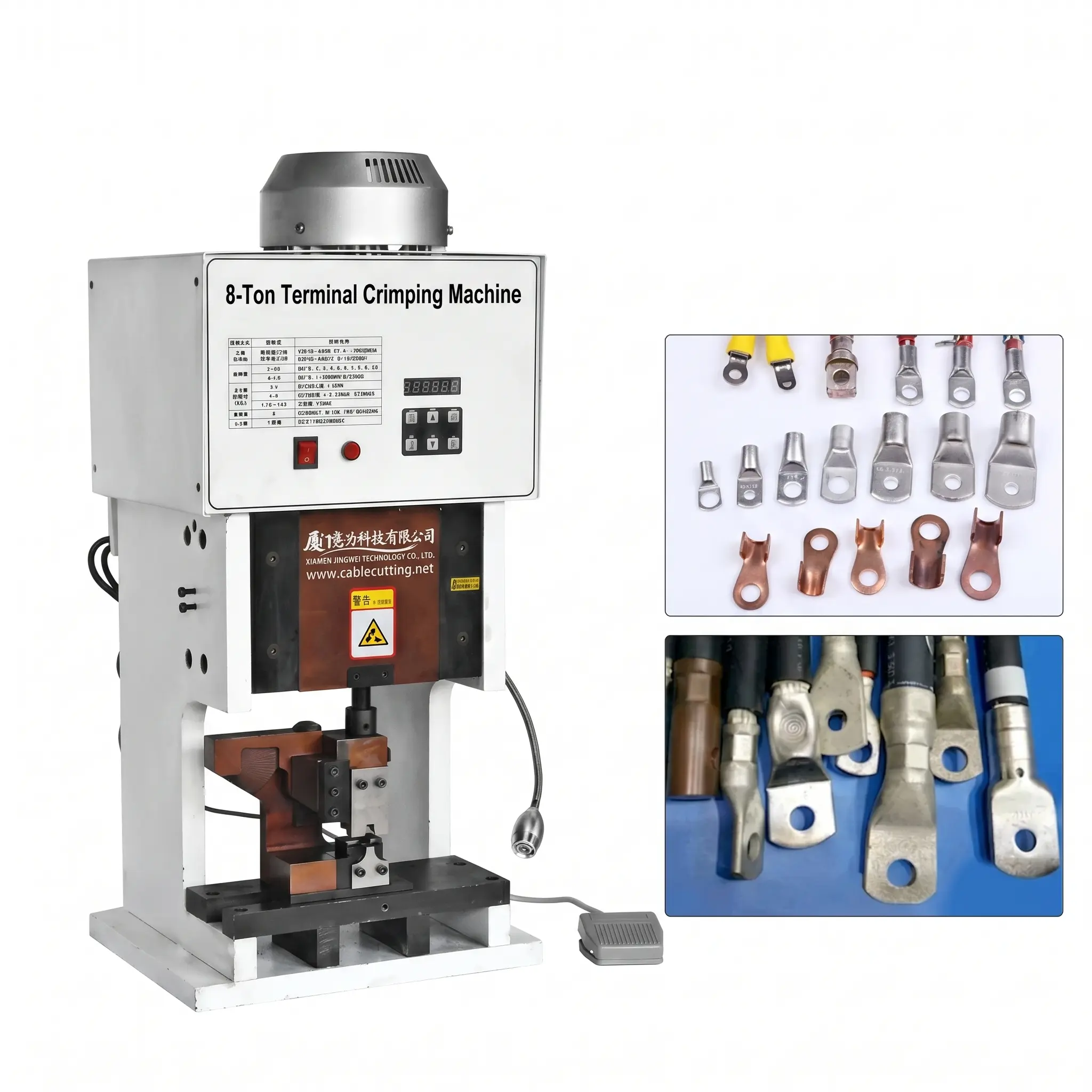 Mesin Crimping Terminal Senyap WPM-8000S