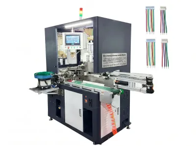 Mesin Penyisipan Perumahan Crimp Wayar Automatik WPM-5505 - Mesin Kelim Terminal Auto