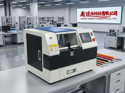 Mesin Berus, Lipat, dan Potong Perisai Kabel Automatik JW-835