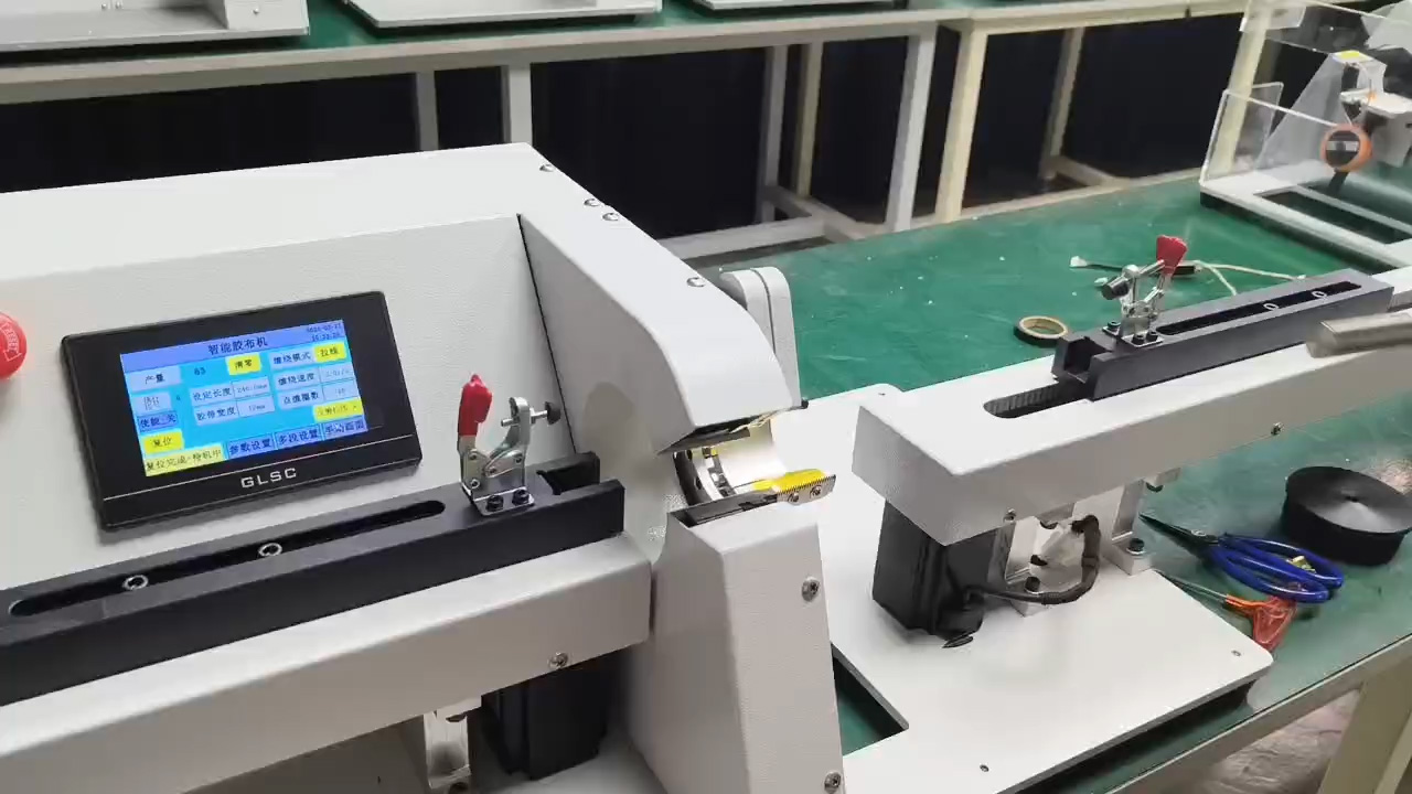 Mesin Lilitan Pita + Penarik Wayar Dua Sisi JW-303KL-1m untuk Kabel Industri