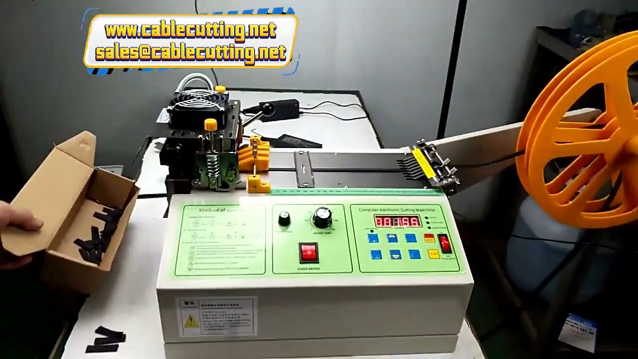 Mesin Potong Tiub Pengecutan Haba, Hos PVC, Getah, Plastik & Lengan Jalinan Automatik
