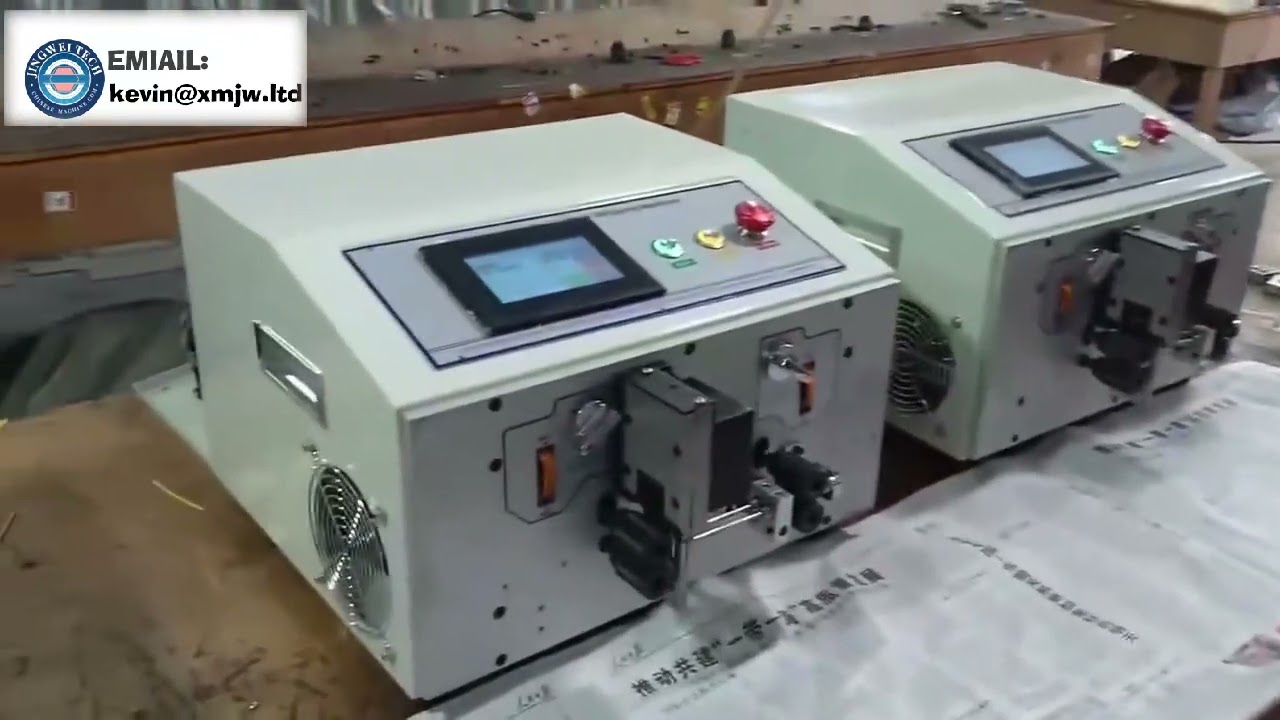 Mesin Pengupas Wayar Rata Dua Teras untuk Kabel Ribbon 2-12 Pin dengan Paparan LCD Inggeris