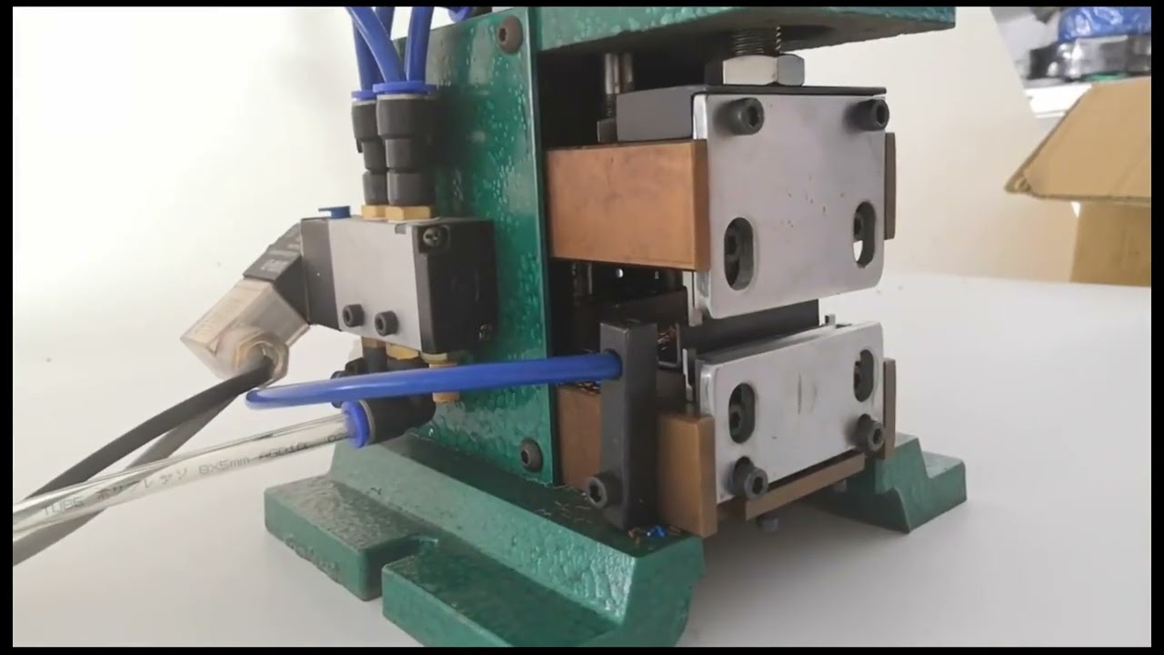Mesin Penanggal Wayar Pneumatik Menegak | Penanggalkan Kabel Automatik