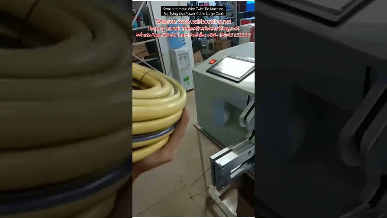 Mesin Semi Automatik Ikat Wayar Twist Tie untuk Kabel USB & Kabel Besar