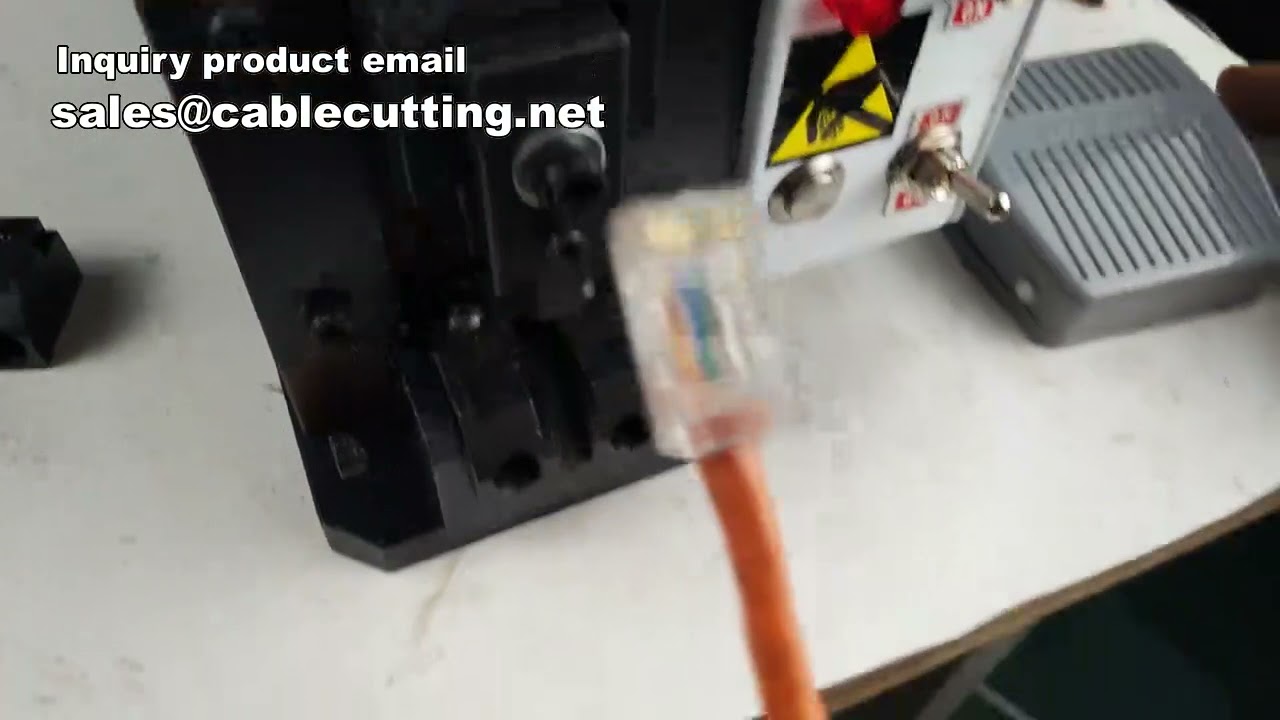 Mesin Pengacuan Kabel Cat6e RJ45 | Mesin Kepala Kristal | Peralatan Pembuatan Kabel Rangkaian