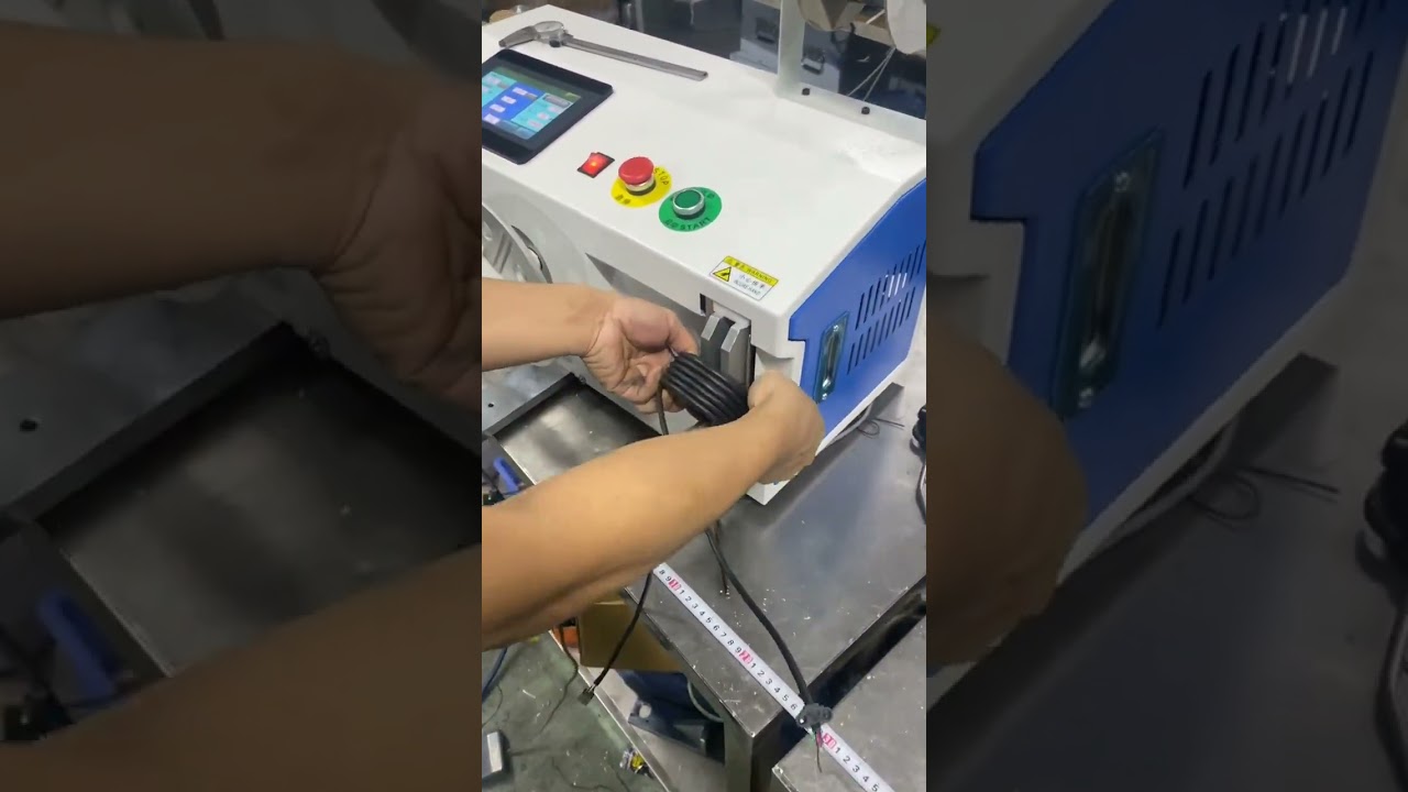 Mesin Penggulung dan Pengikat Wayar Automatik dengan Pengekalan Hujung-Ekor #mesin #automotif #diy