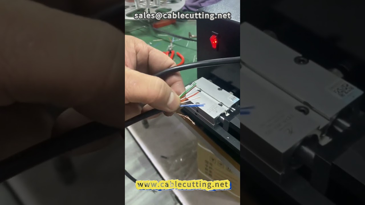 Mesin Pelurus & Gulung Kabel Rangkaian 104 – Pengelim Kepala RJ45 Automatik