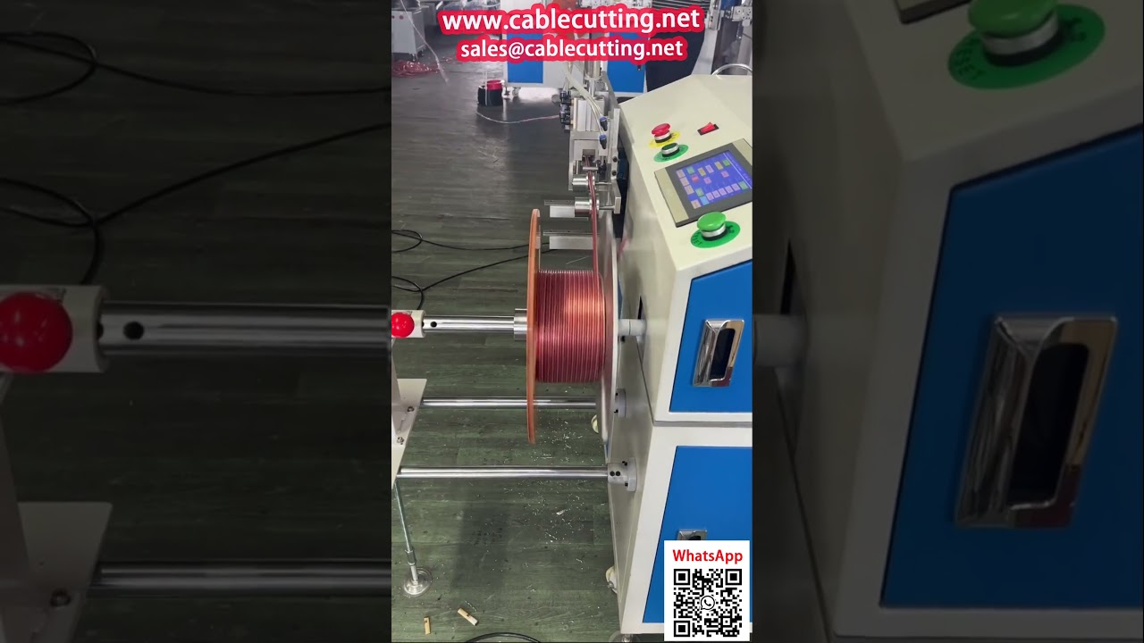 Mesin Gulung dan Kira Kabel Audio Rata Berkembar – Penggulung & Penggerek Automatik