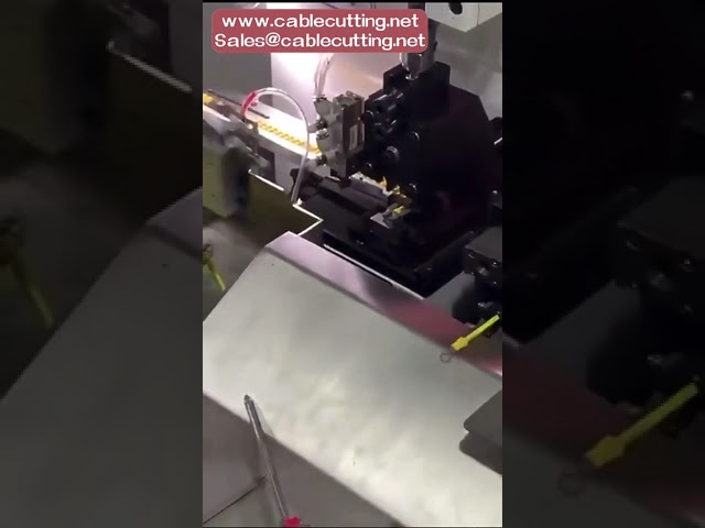 Mesin Crimping Terminal Automatik untuk Pin Gelang, Bulat, Spade, Bendera & Terminal Bertebat