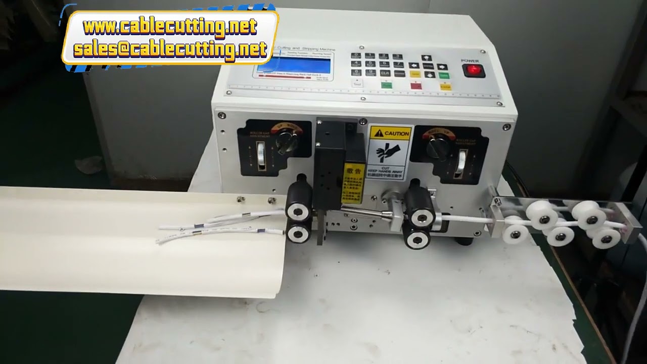 Mesin Pemotong dan Pengupas Kabel Multi Core 3x0.75 untuk Wiring Harness