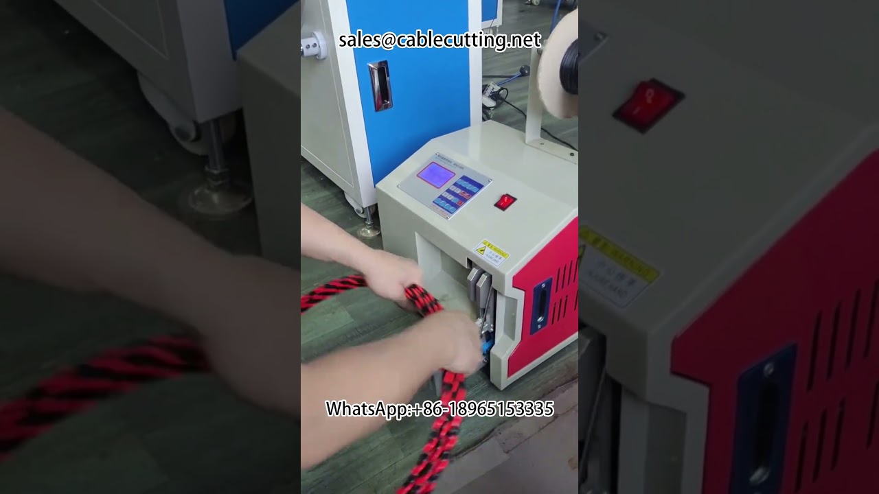 Pembuat Lubang Dinding Elektrik: Kira Meter Automatik, Gulung Semula & Potong Satu Mesin #penembusdinding #mesinwayar
