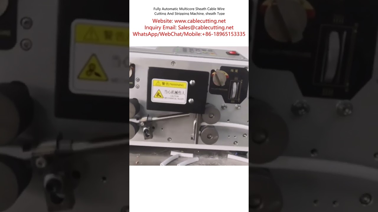Mesin Pemotong & Penanggalkulit Kabel Sarung Berbilang Teras Automatik Penuh