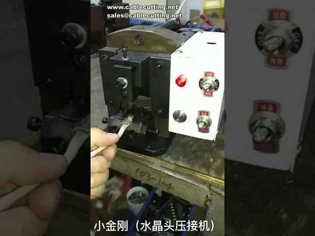 Mesin Crimping Kepala Kristal Kabel, Mesin Pembentuk Kepala PC Talian Telefon & Penyemperit