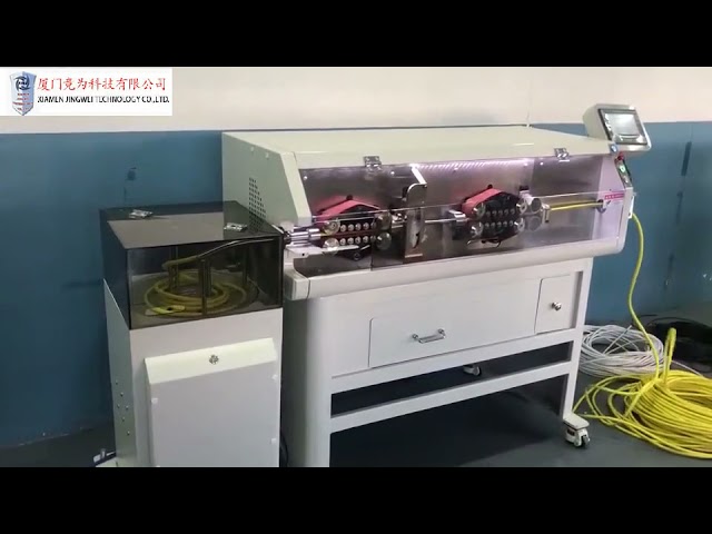 Mesin Pengupas dan Pemotong Wayar Tebal untuk Kabel Perisai & Kabel Penggera - Automasi Industri