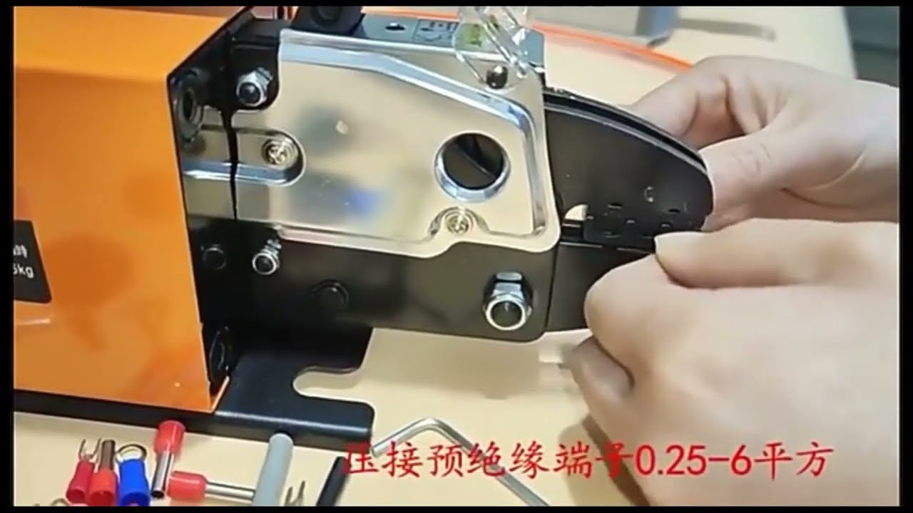 Mesin Pemampat Terminal Pneumatik Mudah Alih 0.25-6mm² | Pemampat Wayar Pra-Penebat 0.4-1 MPa