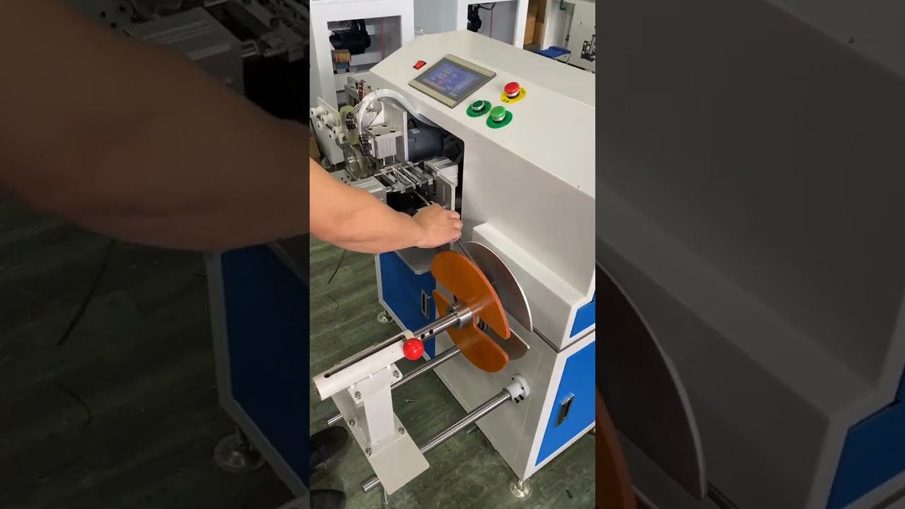 Mesin Automatik Pengiraan, Pengasingan, Penanggalan, Pemotongan, Penggulungan & Penggulungan Wayar Dua Hujung
