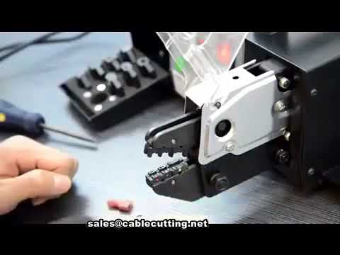 Mesin Potong Wayar, Kupas & Crimp Automatik untuk Automasi Industri