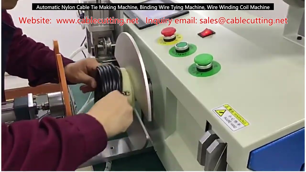 Mesin Ikat Kabel Nilon Automatik, Mesin Pengikat Wayar, Mesin Penggulung Gegelung Wayar