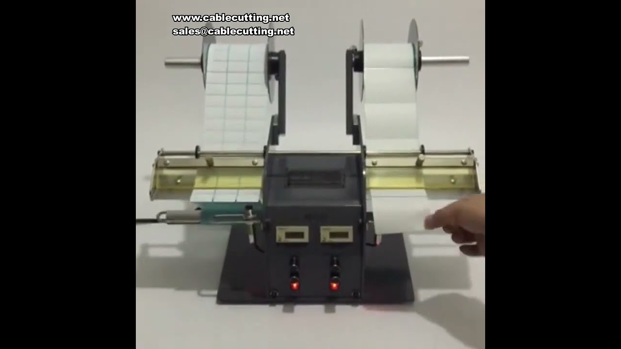 Mesin Pelucut Label Automatik 30W 4-200mm, Pengasingan Barcode & Tanda Dagangan Dwi Kepala