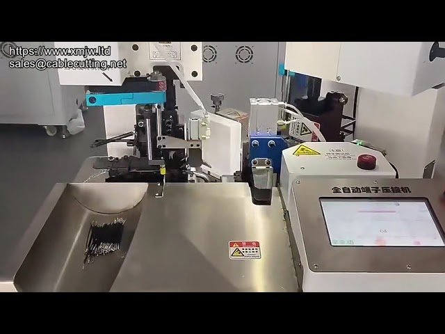 Mesin Crimping Dua Wayar Automatik Penuh – Peralatan Pemotong, Kupas, dan Tekan Kabel