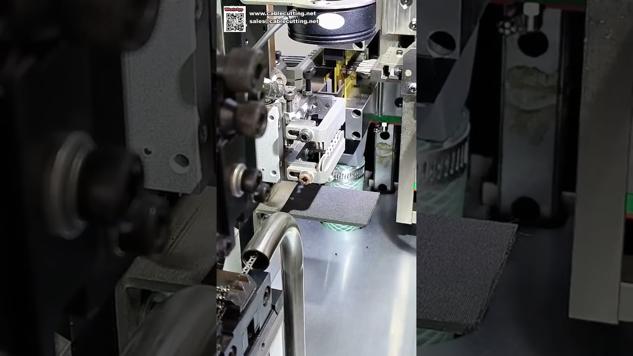 Mesin Crimping Terminal Automatik Sepenuhnya dengan Sistem Pemeriksaan Visi CCD Termaju