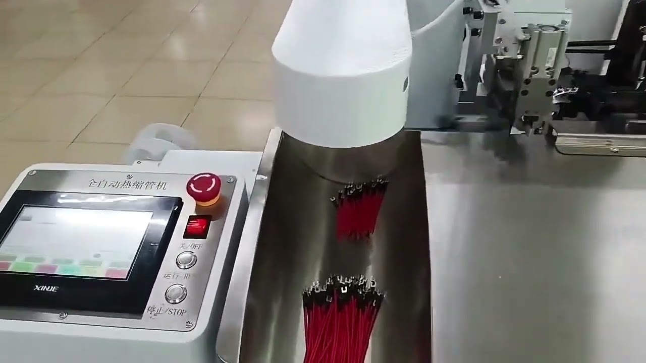 Mesin Automatik Penuh untuk Pemasangan Tiub Pengecutan Haba dan Crimping Terminal