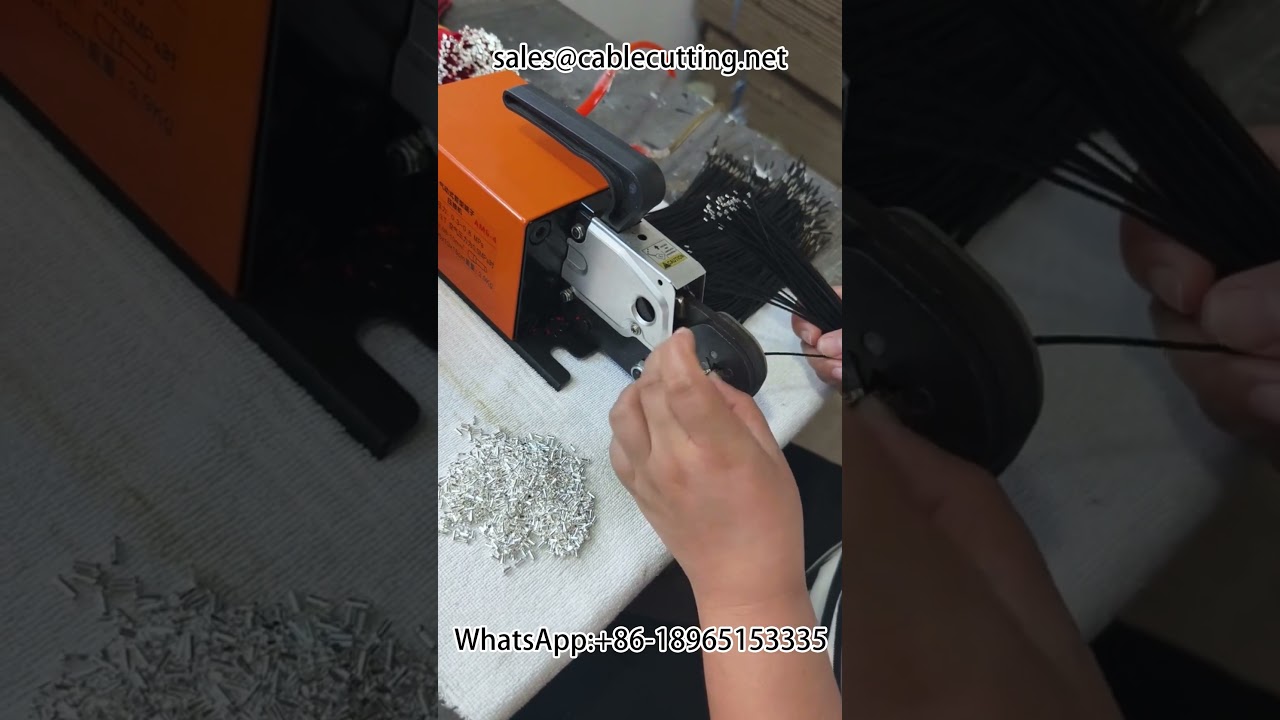 Mesin Crimping Terminal Jenis Tiub Pneumatik #mesin #wayar #automotif