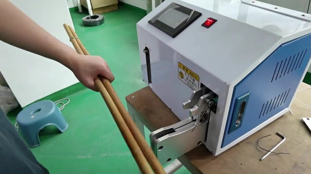 Mesin Ikat Semi Automatik untuk Batang Buluh - Video Sebenar Berfungsi