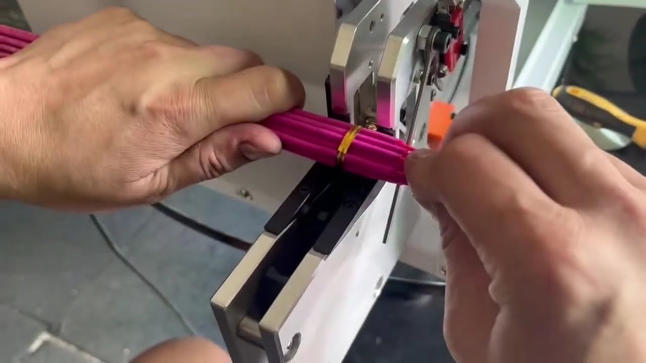 Mesin Ikat Separuh Automatik Tersuai untuk Tali Kabel Berwarna