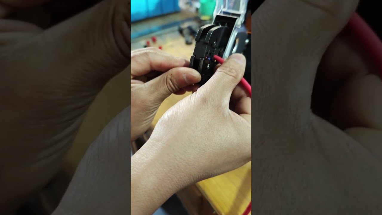 AM-10 Pneumatik Wire Crimper 6 mm² – Crimping Terminal Pra-Penebat untuk Kilang #mesin #automasi