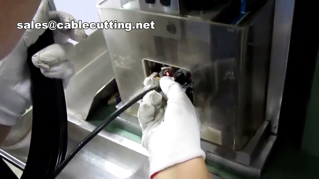 Mesin Crimping Kord Kuasa 3 Pin Automatik Berketepatan Tinggi