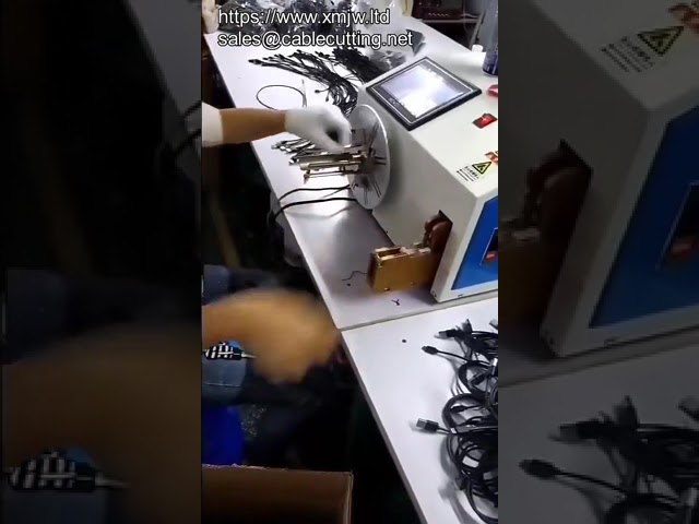 Mesin Penggulung Gegelung Kabel Kuasa Telefon Bimbit Automatik & Pengikat Wayar Tembaga dengan Twist Tie