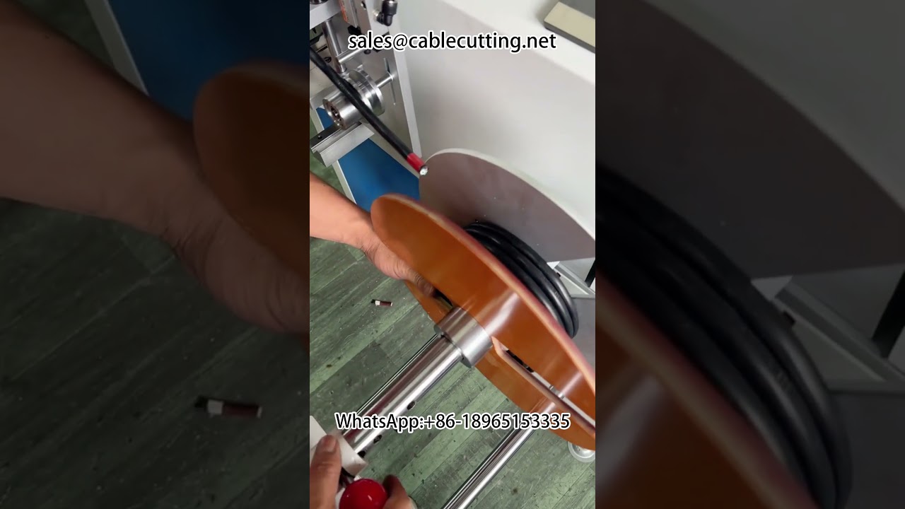 Mesin Pemotong & Penggulung Kabel Kuasa Berkuasa Tinggi untuk Gulungan Besar