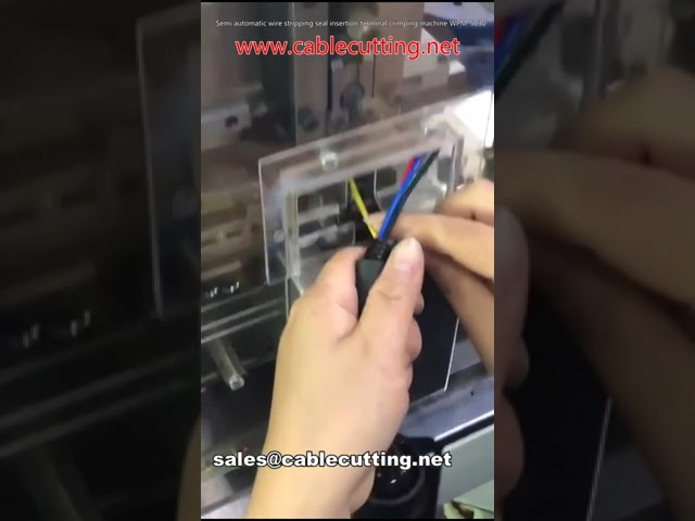 Mesin Separuh Automatik Pengupas Wayar, Masukkan Seal, dan Crimp Terminal WPM-5030