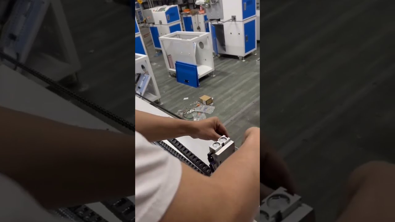 Kajian Kes Operasi Mesin Penggulung Kabel Spring Panjang | Automasi Kilang #factory #machine