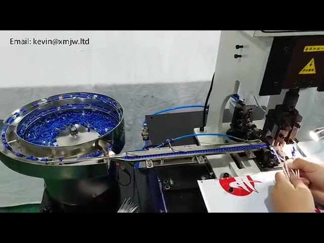 Mesin Crimping Terminal Butiran Tunggal dengan Plat Bergetar Pintar & Suapan Automatik