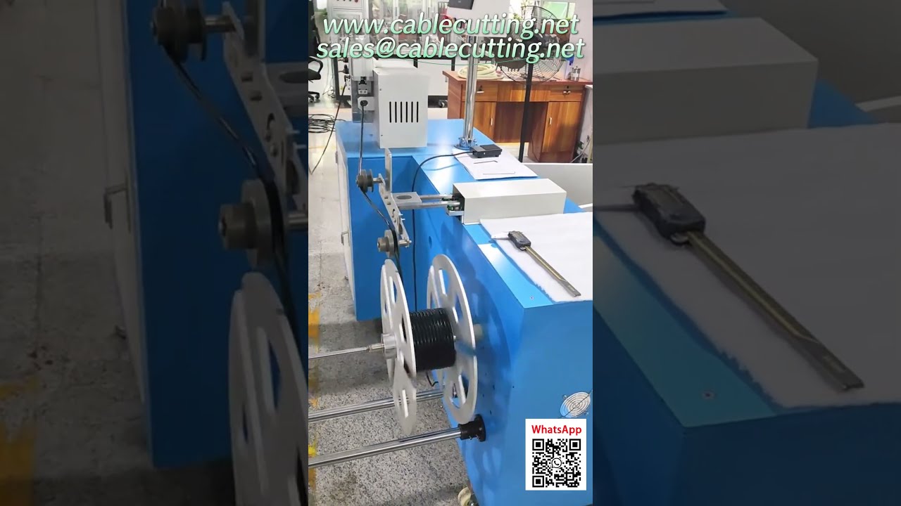 Mesin Penggulung Kabel Kuasa Tinggi dengan Sistem Merentas & Meteran