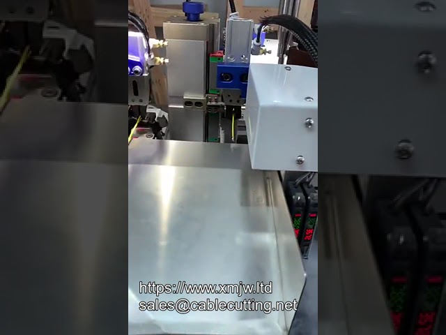 Mesin Pemotong & Penanggal Wayar Automatik Sepenuhnya – Penekanan Terminal Dua Hujung untuk Penyambung JST