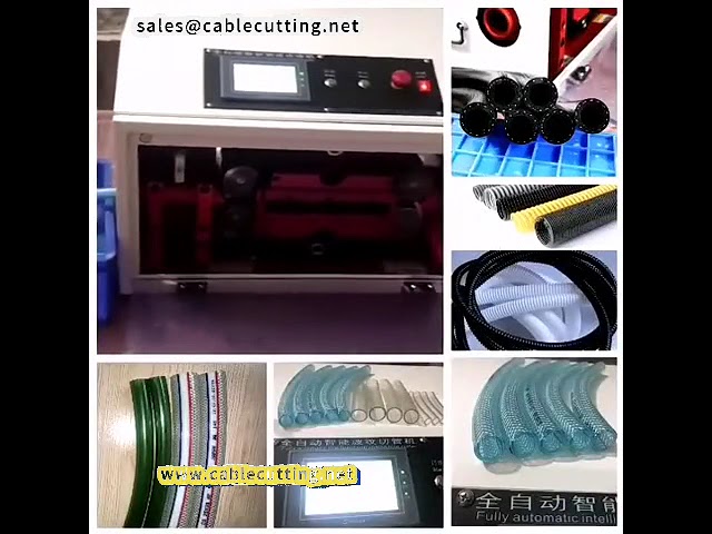 Mesin Pemotong Paip Beralun Automatik untuk Paip Plastik Bulat & Paip Getah