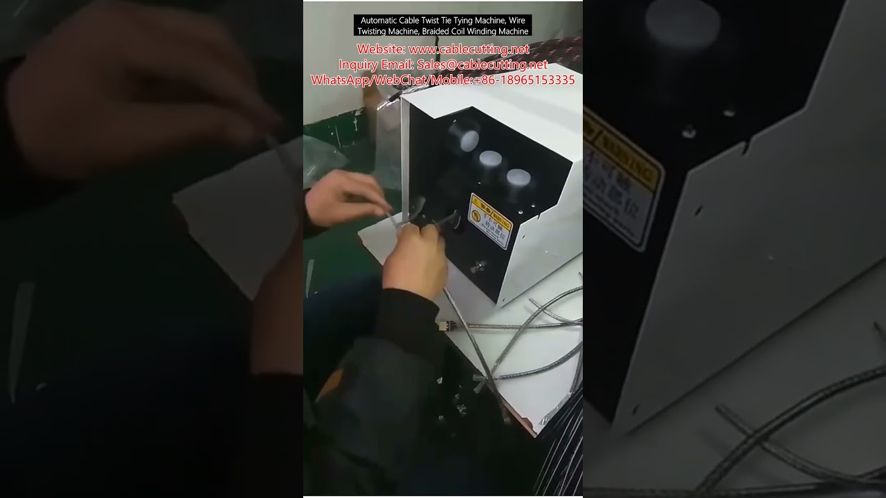 Mesin Twist Tie Kabel Automatik - Pemutar Wayar & Penggulung Gegelung Jalinan