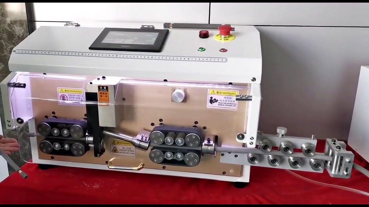Mesin Kupas Wayar Komputer 35mm² Jenis Belt - Boleh Laras Panjang Depan & Belakang | Tingkatkan Kecekapan Automasi