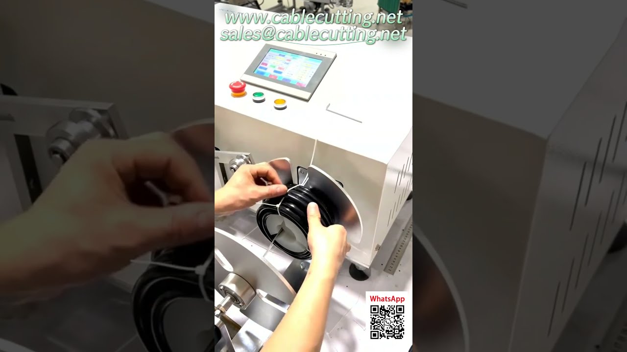 Mesin Penggulung Hos Udara Automatik - Ukur, Gerak & Potong dalam Satu Mesin
