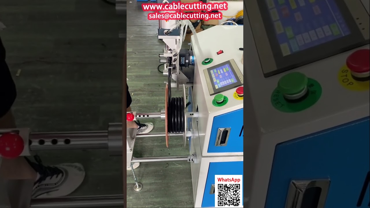 Mesin Gulung dan Potong Kabel 14mm dengan Penghitung Automatik – Kawalan Batch Tepat
