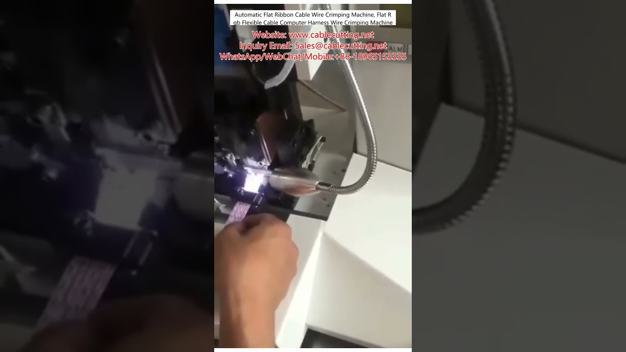 Mesin Crimping Kabel Rata Automatik untuk Kabel RGB Fleksibel & Harness Komputer