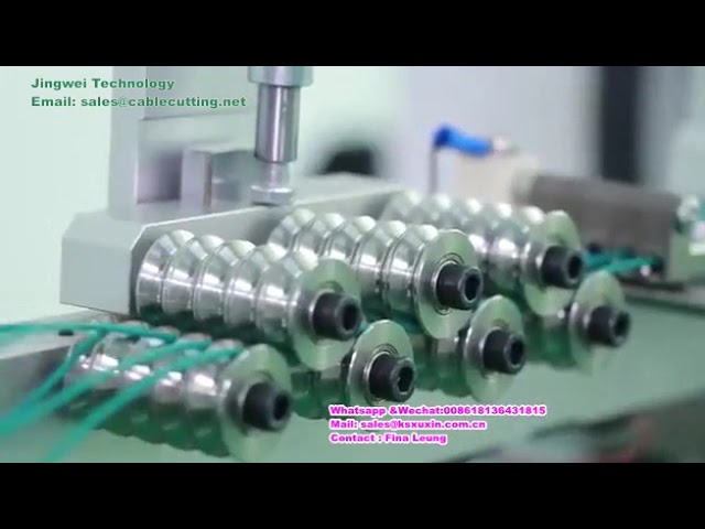 Mesin Terminal & Timah Automatik Penuh 2500 | Mesin Crimp Terminal 5 Kepala untuk Kabel