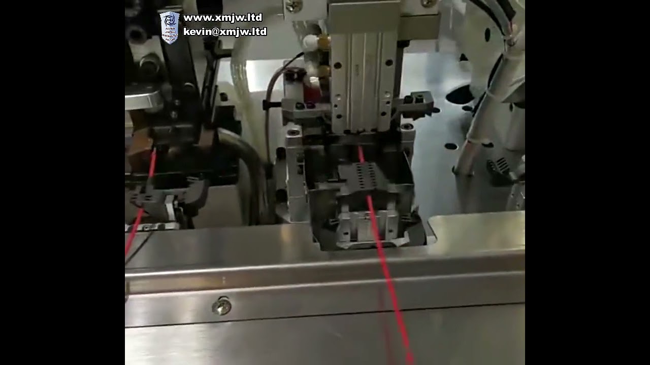 Mesin Pembuatan Wayar Elektrik Automatik Penuh - Crimping Dua Sisi & Pengecutan Haba Satu Sisi