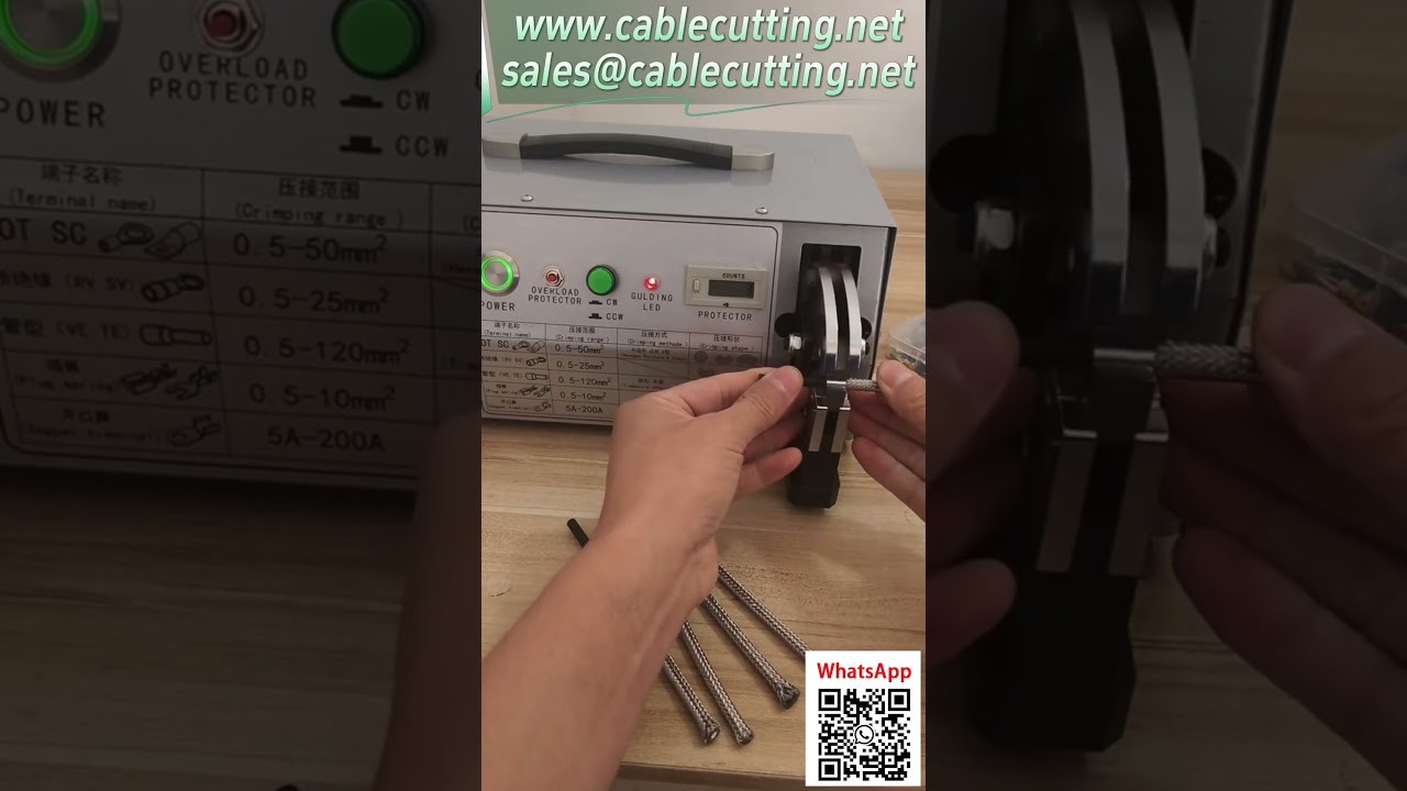 Mesin Crimping Elektrik Wayar Kuasa Besar 70mm² - Daya 3.7 Tan, Plug & Play