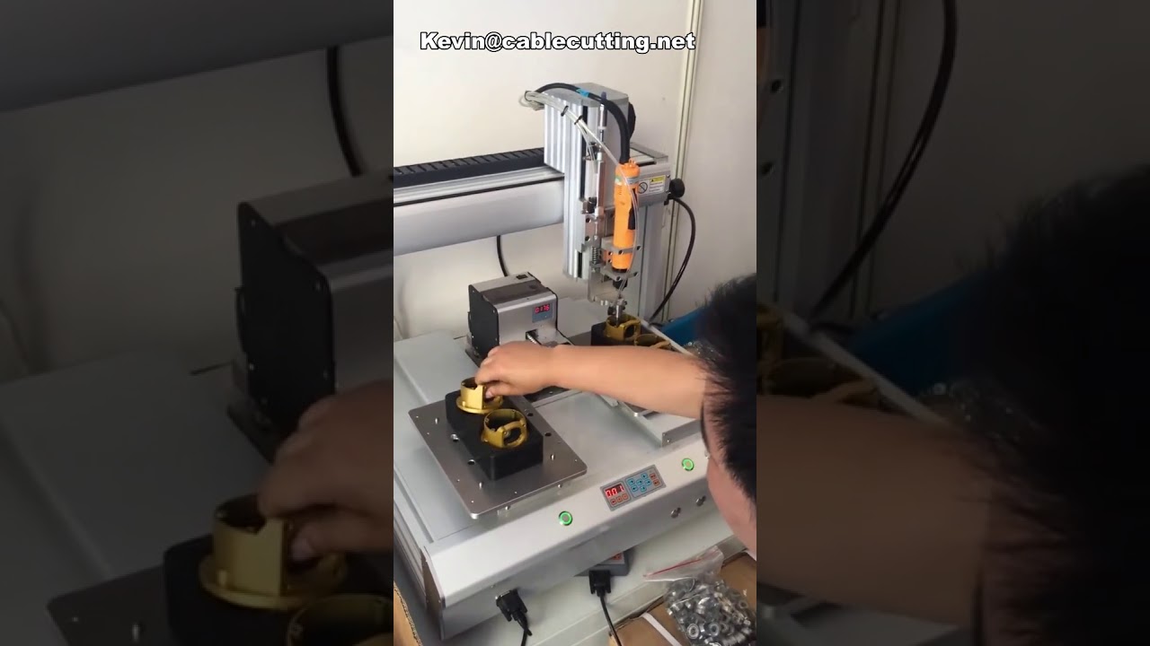 Robot Skru Automatik Meja 4 Paksi Dua Platform – Ketepatan Tinggi untuk Pemasangan