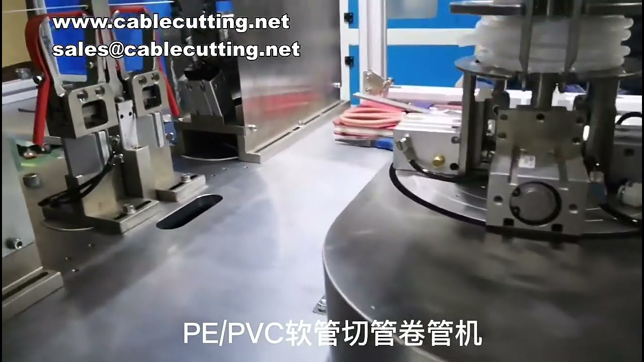 Mesin Gulung Hos PVC & PE Automatik dengan Pemotong Paip Terintegrasi